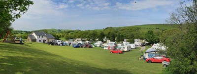 Erwbarfe-pan Panoramic view of Erwbarfe Farm Caravan park